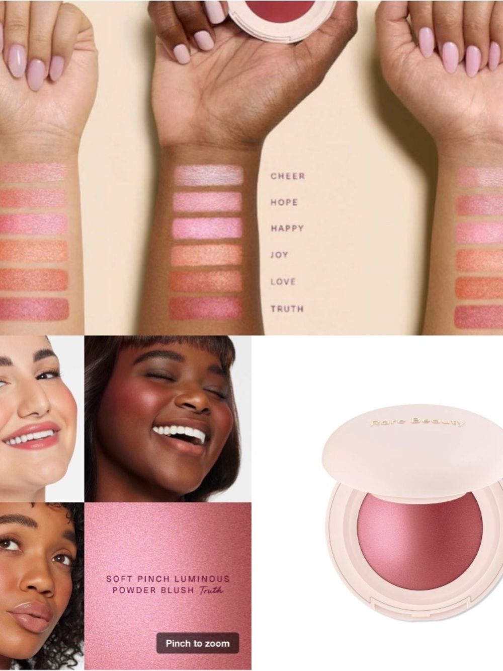 Rare Beauty Soft Pinch Luminous Powder Blush - Truth